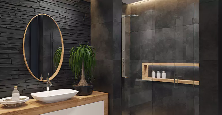 Bathroom Floor Tile Remodel in Urbana