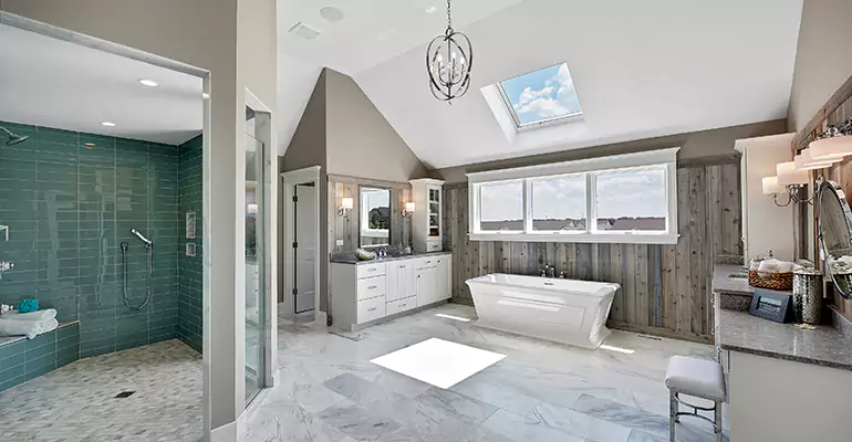 Guest Bathroom Flooring Remodel in Urbana