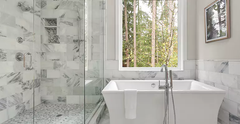 Bathtub to Tile Shower Conversion in Urbana